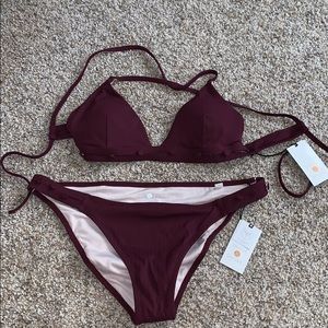 Maroon Bikini